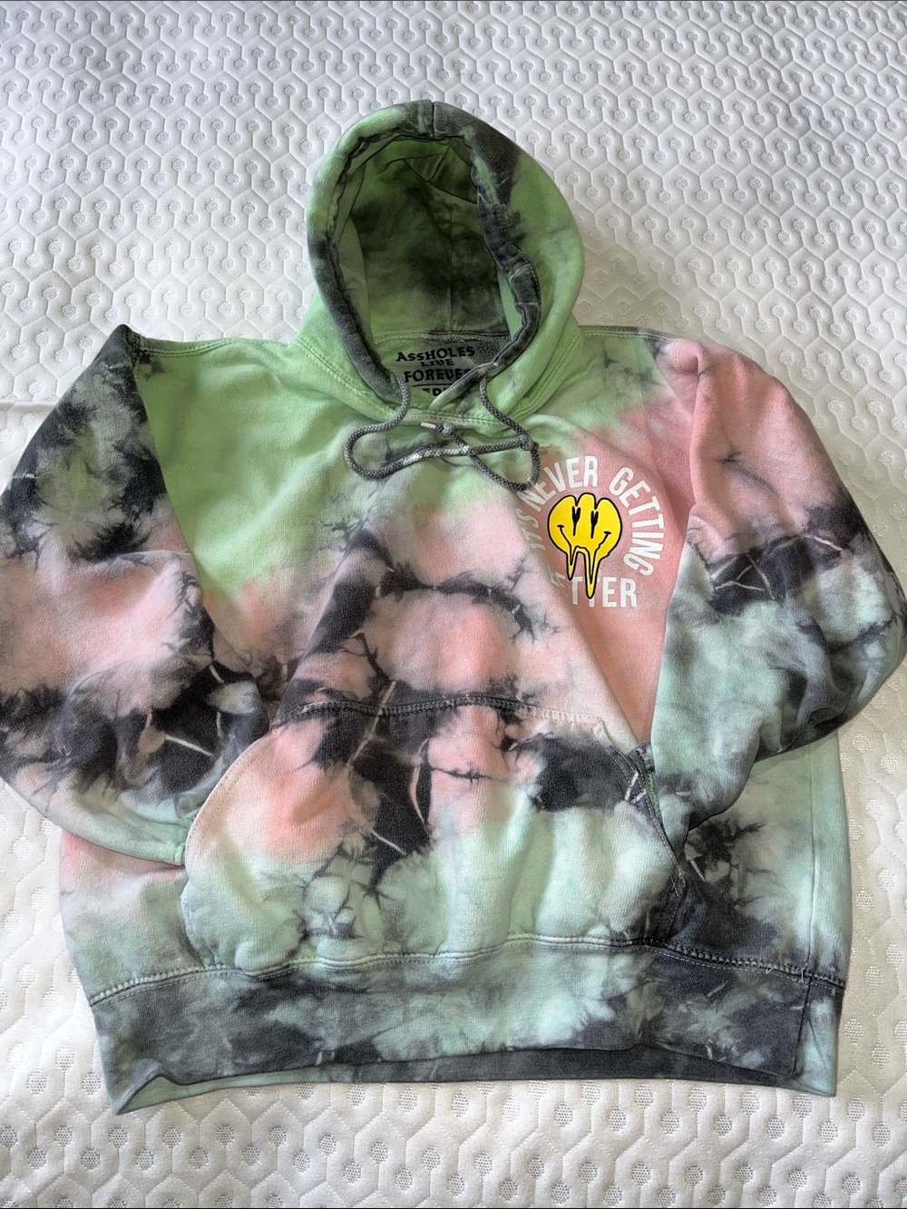 Tie-Dye Hoodie It’s Never Getting Better Women’s size medium/small